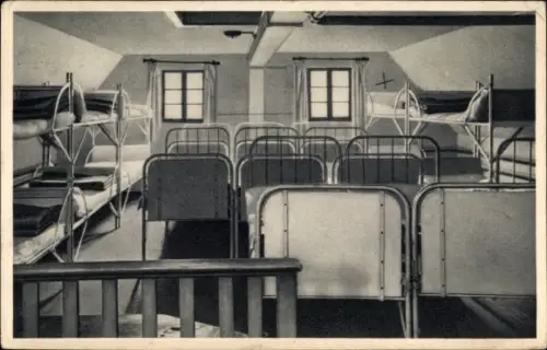 Ak Mortelgrund Sayda im Erzgebirge, Deutsche Jugendherberge, Eigenheim des Reichsverbandes für DJH