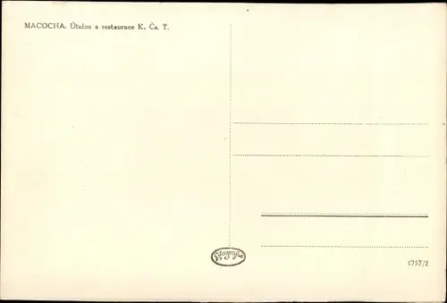 Ak Vilémovice u Macochy Südmähren, Macocha, Stiefmutterschlucht, Restaurant