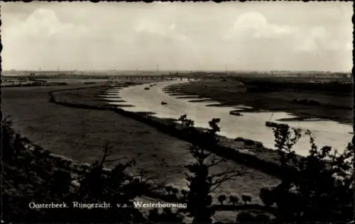 Ak Oosterbeek Gelderland, Blick auf den Rhein von Westerbouwing