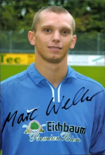 Autogrammkarte Fußballer Marc Welker, TSG 1899 Hoffenheim, Autogramm