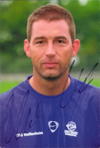 Autogrammkarte Torwarttrainer Uwe Nägele, TSG 1899 Hoffenheim, Autogramm
