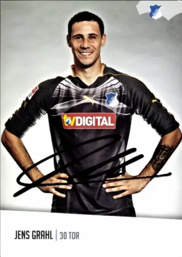 Autogrammkarte Fußballer Jens Grahl, TSG 1899 Hoffenheim, Autogramm