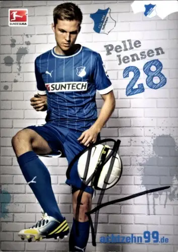 Autogrammkarte Fußballer Pelle Jensen, TSG 1899 Hoffenheim, Autogramm
