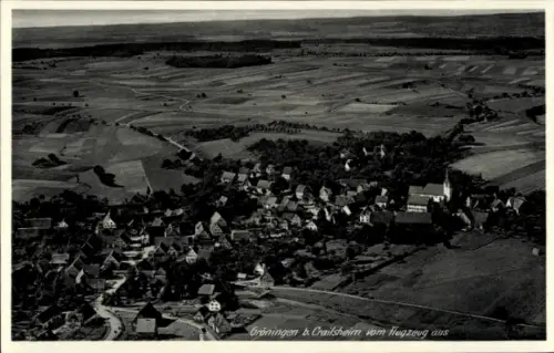 Ak Gröningen Satteldorf in Württemberg, Fliegeraufnahme