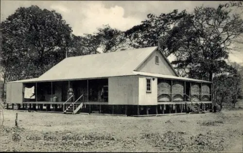 Ak Lubumbashi Elisabethville Katanga DR Kongo Zaire, Wohnhaus