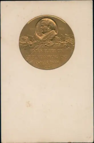 Präge Ak Franz Schubert, Österreichischer Komponist, Jahrhundertfeier 1928