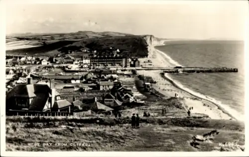 PC Dorset England, West Bay from Cliffs