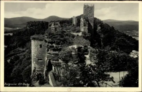 Ak Dahn in der Pfalz, Burgruine Grafendahn