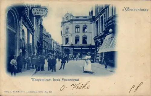 Ak 's Gravenhage Den Haag Südholland, Waagenstraat hoek Veenestraat