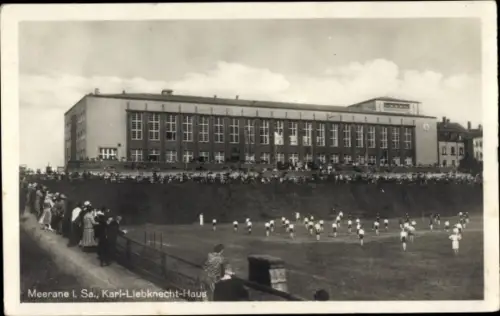 Ak Meerane in Sachsen, Karl Liebknecht Haus