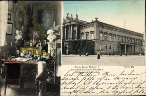 Ak Berlin Mitte, Palais Kaiser Wilhelm l., Arbeitszimmer Kaiser Wilhelm l.