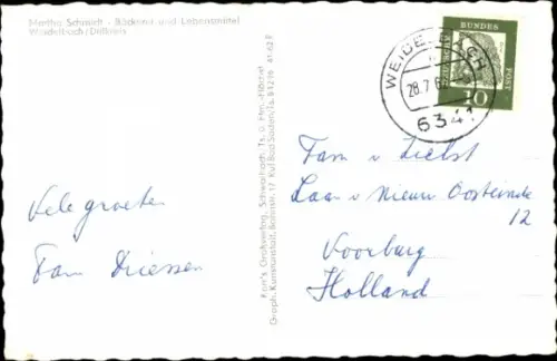 Ak Weidelbach Haiger in Hessen, Gesamtansicht