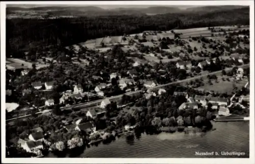 Ak Nußdorf Nussdorf Überlingen am Bodensee, Fliegeraufnahme