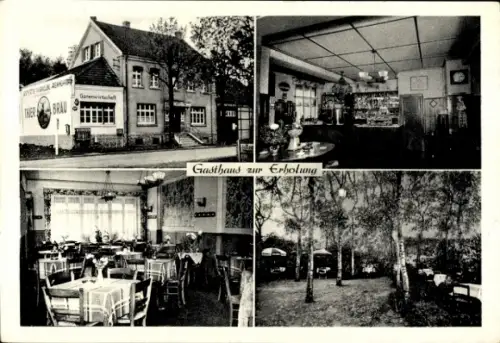 Ak Heeren Werve Kamen in Westfalen, Gasthaus zur Erholung, Essraum