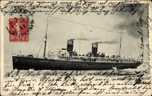 Ak Paquebot La Provence, CGT