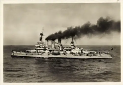 Ak Deutsches Kriegsschiff, Linienschiff Hessen