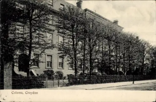 Ak Croydon London England, Coloma