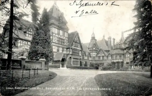 Ak Farnborough Hampshire England, Residenz der Kaiserin Eugenie