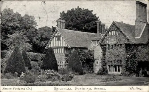 Ak Northiam East Sussex England, Brickwall
