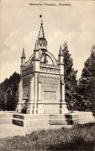PC Churchill, Oxfordshire, England, Memorial Fountain