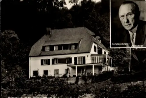 Ak Rhöndorf Bad Honnef am Rhein, Haus Konrad Adenauer, Bundeskanzler