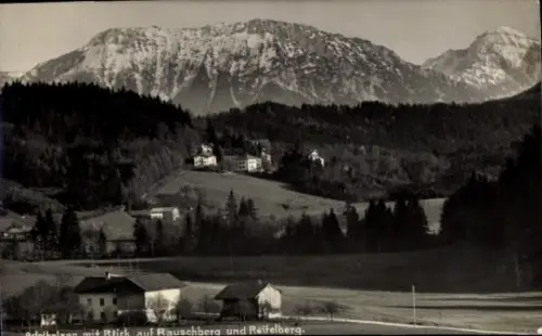 Ak Bad Adelholzen Siegsdorf in Oberbayern, Blick auf Rauschberg und Reifelberg