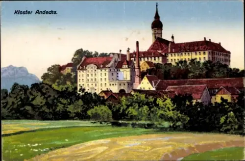 Ak Andechs am Ammersee Oberbayern, Kloster