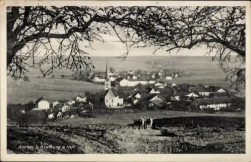 Ak Aschau am Inn Oberbayern, Gesamtansicht