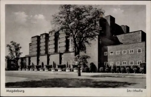 Ak Magdeburg an der Elbe, Stadthalle