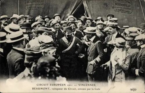 Ak André Beaumont, Général, Hangar Blériot, Flugpionier