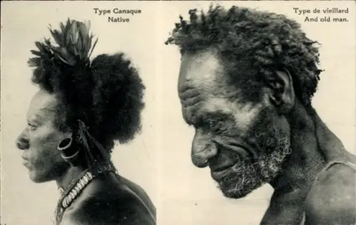 Ak Papua Neuguinea, Type Canaque, Type de viellard, Missionnaires du Sacre Coeur d'Issoudun