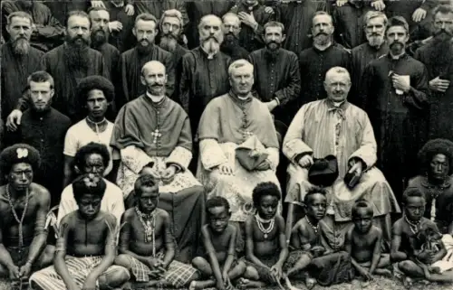 Ak Yule Papua-Neuguinea, Bischofsjubiläum von Mgr. von Boismenu