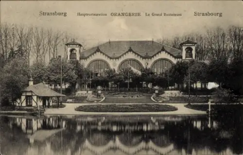 Ak Strasbourg Straßburg Elsass Bas Rhin, Hauptrestaurant Orangerie