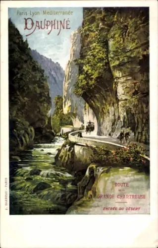 Ak Grande Chartreuse Isere, Paris Lyon Mediterranee, Dauphine, Entree du Desert