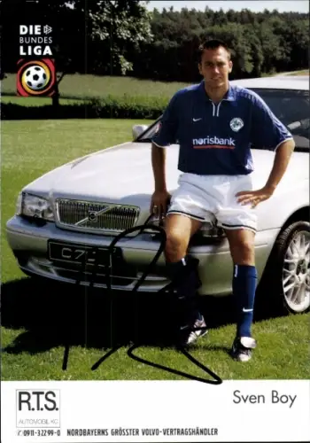 Autogrammkarte Fußballer Sven Boy, SpVgg Greuther Fürth, Autogramm