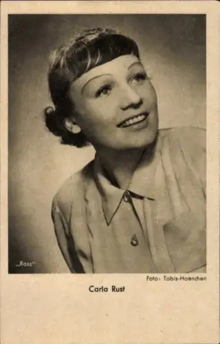 Ak Schauspielerin Carla Rust, Portrait