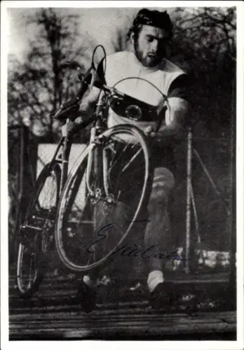 Foto Radrennsportler E. ?, Autogramm