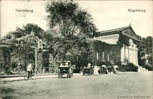 Ak Magdeburg an der Elbe, Herrenkrug, Parkrestaurant
