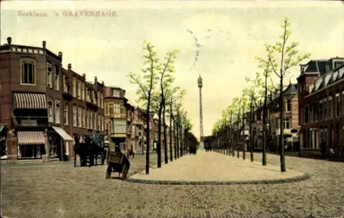Ak 's Gravenhage Den Haag Südholland, Beeklaan, Straßenpartie, Kutsche