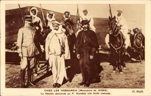 Ak Syrien, Chez les Hossaineh, Mouvance de Homs, Scheich, P. Kandela, nomadische Schule