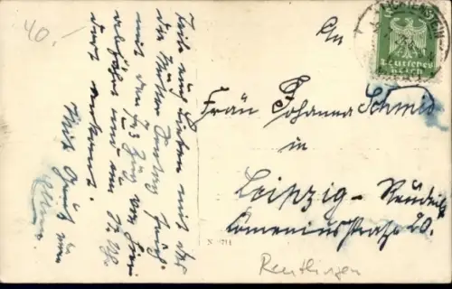 Foto Ak Messkirch, Rathaus, Marktstände