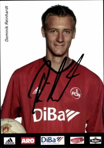 Autogrammkarte Fußballer Domenik Reinhardt, 1. FC Nürnberg, Autogramm
