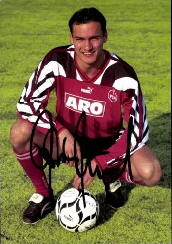 Autogrammkarte Fußballer Christian Möckel, 1. FC Nürnberg, Autogramm