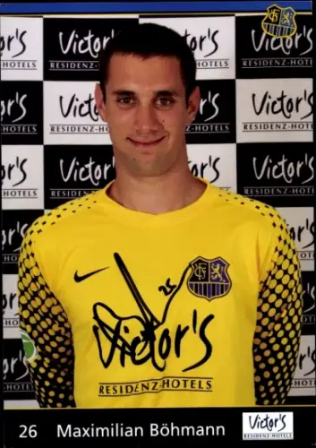 Autogrammkarte Fußballer Maximilian Böhmann, 1. FC Saarbrücken, Autogramm