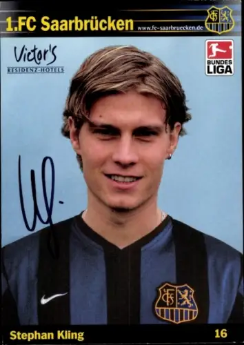 Autogrammkarte Fußballer Stephan Kling, 1. FC Saarbrücken, Autogramm