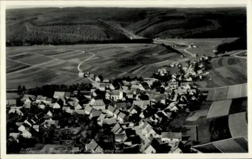 Ak Riedöschingen Blumberg am Schwarzwald, Fliegeraufnahme