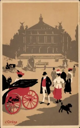 Künstler Ak Paris IX, Opéra