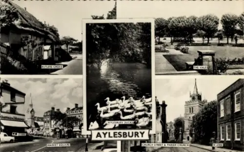 Ak Aylesbury Buckinghamshire England, Aylesbury Ducks, Butlers Cross, Market Square, The Vale, Ch