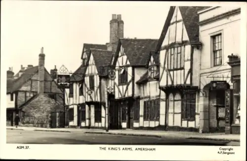 Ak Amersham Buckinghamshire England, Historisches Gebäude, King's Arms,  Copyright A.F. Sergeant