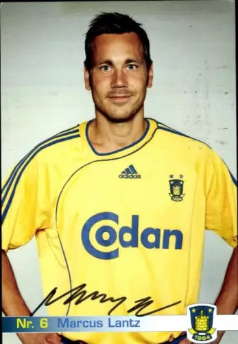 Ak Fußballspieler Marcus Lantz, Hansa Rostock, Autogramm
